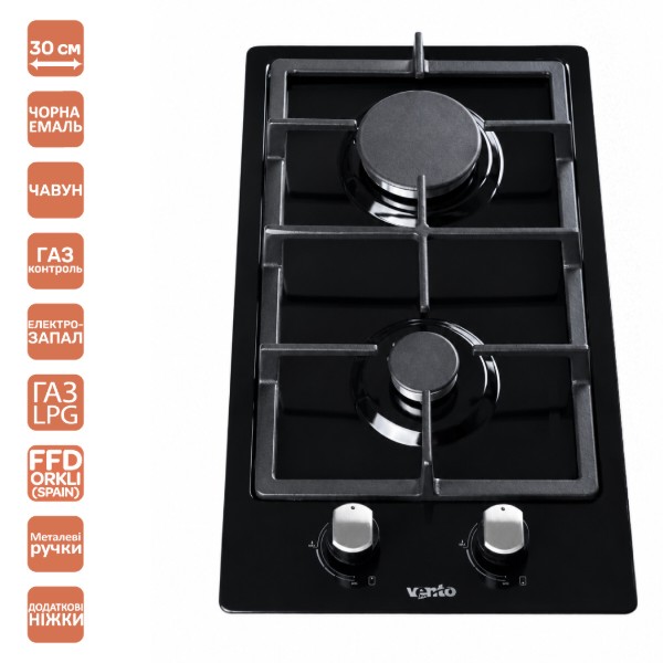 Фото - Варочная панель газовая Ventolux HG 320 CS (BK) 7